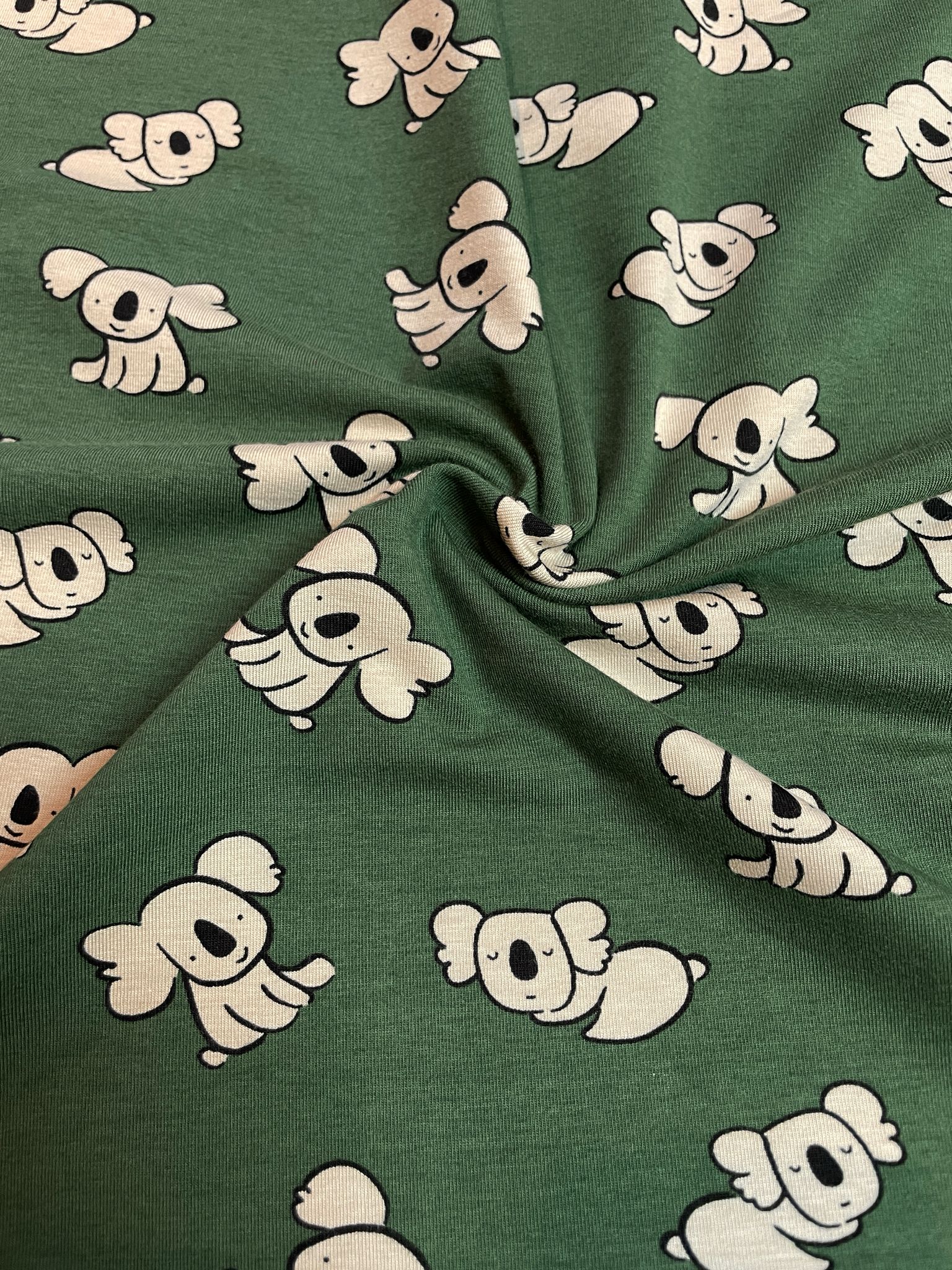 Bio Jersey "Koala-Baum" grün mit Koalas